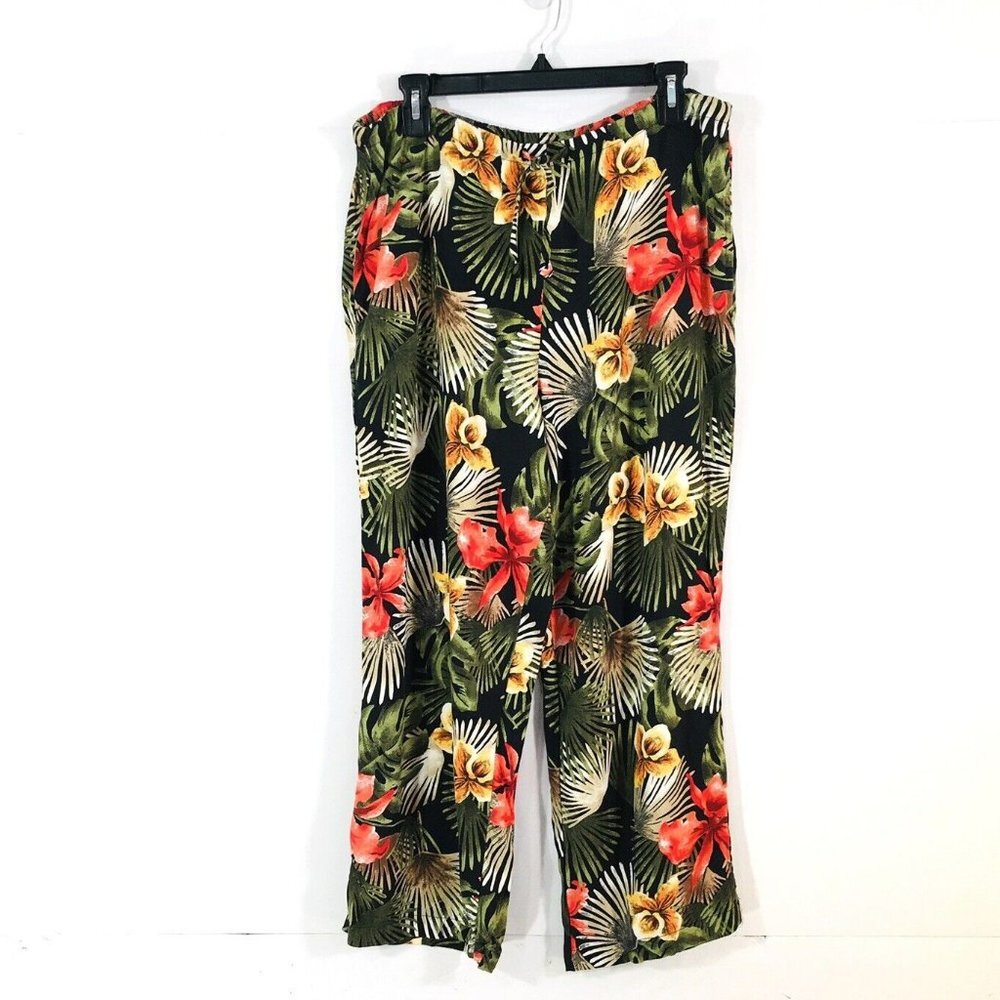 Womens Vtg White Stag Sz L(12-14)Petite Hawaiian Floral print
